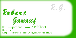 robert gamauf business card